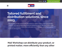 Tablet Screenshot of mailworkshop.co.uk